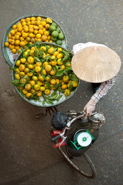 Fruit Bike Vendor, in Hanoi Vietnam