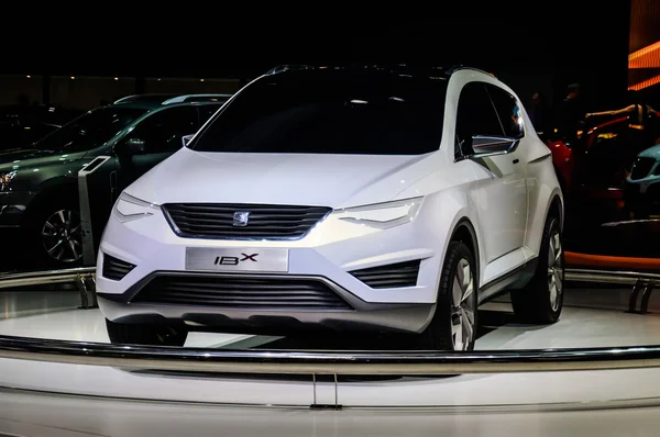 MOSCOW, RUSSIA - AUG 2012: SEAT IBX CONCEPT presented as world premiere at the 16th MIAS Moscow International Automobile Salon on August 30, 2012 in Moscow, Russia