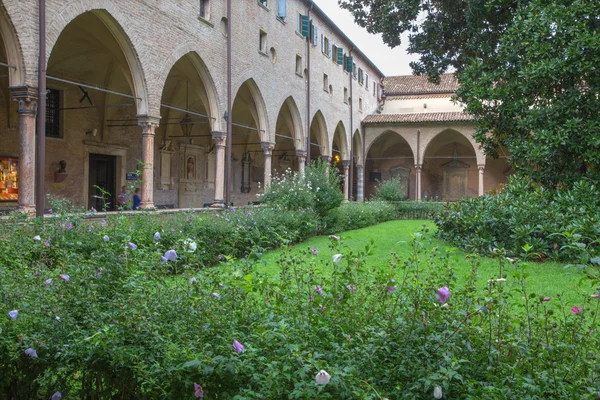 PADUA, ITALY - SEPTEMBER 10, 2014: The atrium of Basilica del Santo or Basilica of Saint Anthony of Padova.