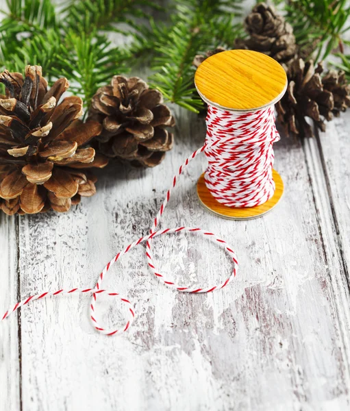 Christmas decoration with pine cone