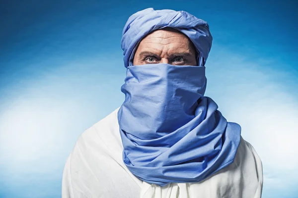 Berber man wearing blue turban