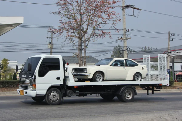 Private Slide up tow truck for emergency car move.