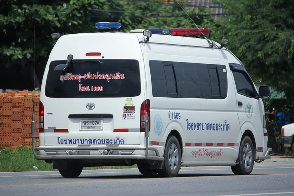 Ambulance van of Doisaket hospital.