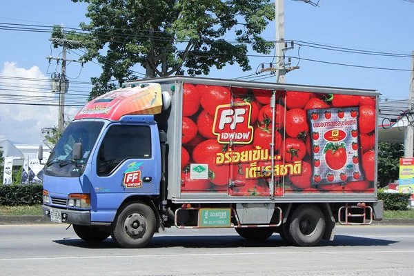 Container truck of FF company.