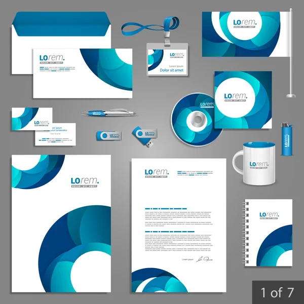 Corporate identity. Editable corporate identity template. Stationery template design