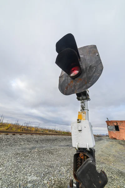 Railway traffic semaphore.