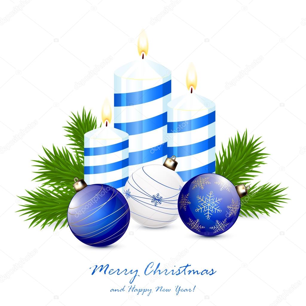 candles and blue christmas balls stock vector 169 losw candles and blue christmas balls stock vector 169 losw
