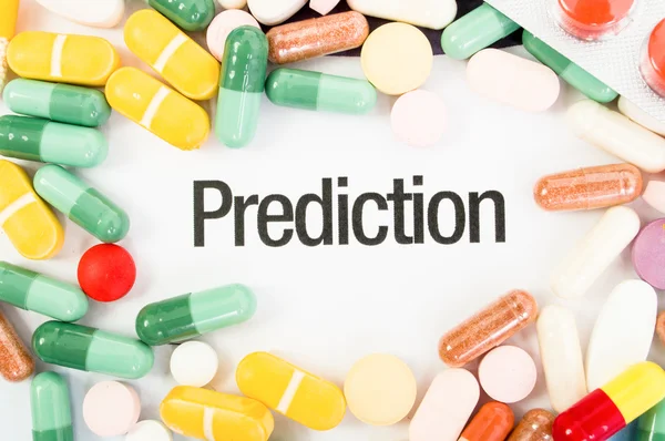 Prediction text between pills