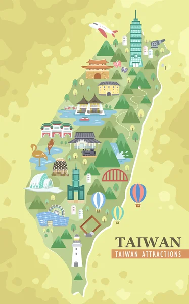 Taiwan travel map