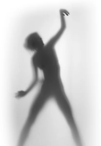 Beautiful and sexy dancing woman body silhouette