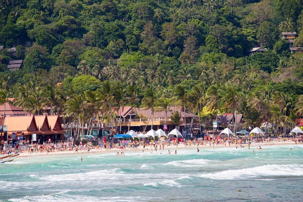 Haad Rin beach before the New Year celebrations. Island Koh Phangan, Thailand