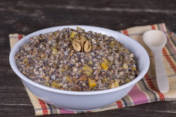 Bowl with kutia - traditional Christmas sweet meal in Ukraine, Belarus and Russia