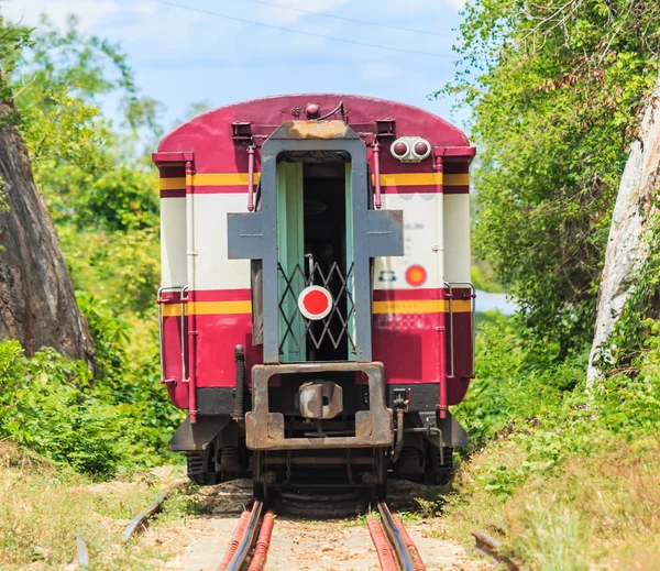 Train on rail road tunnel