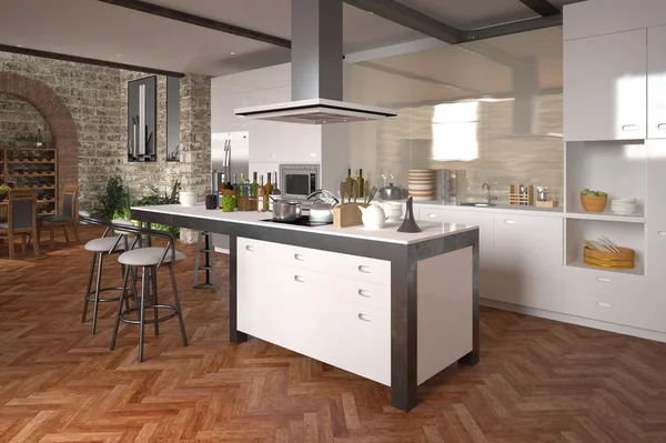 Modern luxury open-plan kitchen