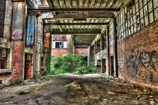 Abandoned industrial building