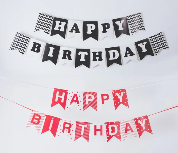 Birthday flag banner chain