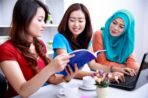 Women students learning