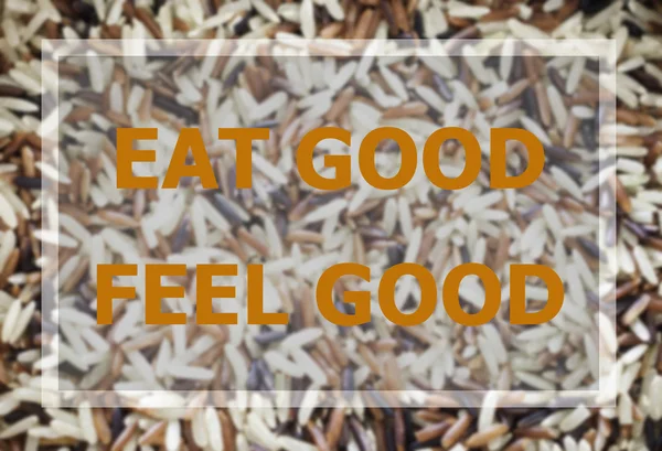 Eat good feel good word inspirational quote