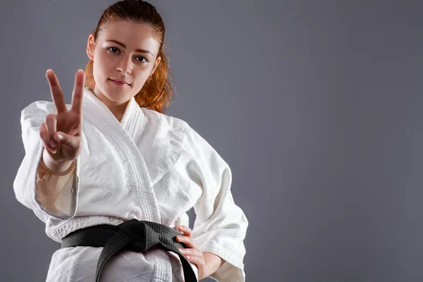 Successful Karate Woman