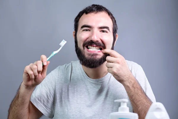 Man with Toothbrush