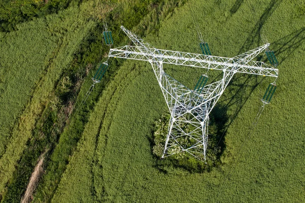 Electrical wires large scale power energy tower