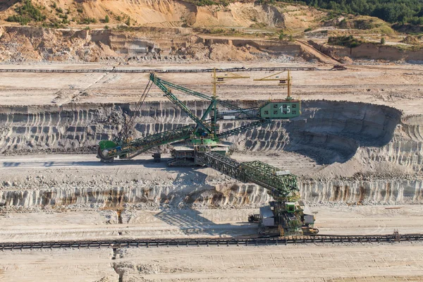 Aerial view of coal mine