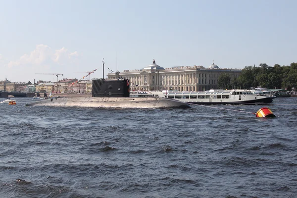 Submarine in Day Of The Navy Of Russia in St. Petersburg