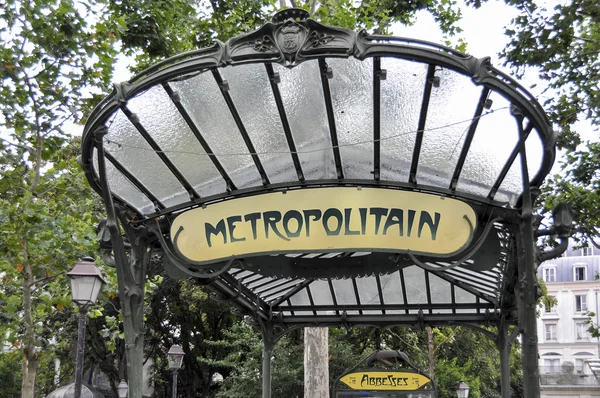Metro sign in Paris - Abbesses