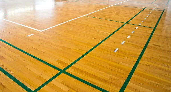 Wooden floor sport court