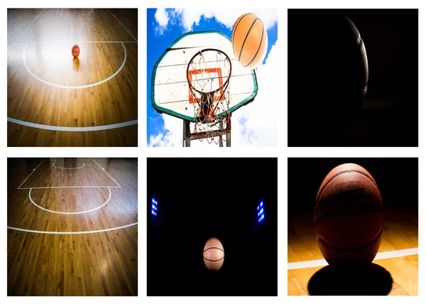 Basketball court floor as a sports