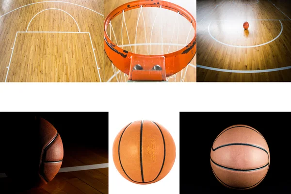 Basketball court floor as a sports