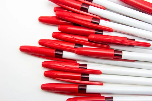 Close up red pen
