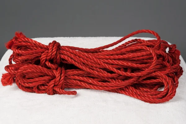 Red ropes for bondage