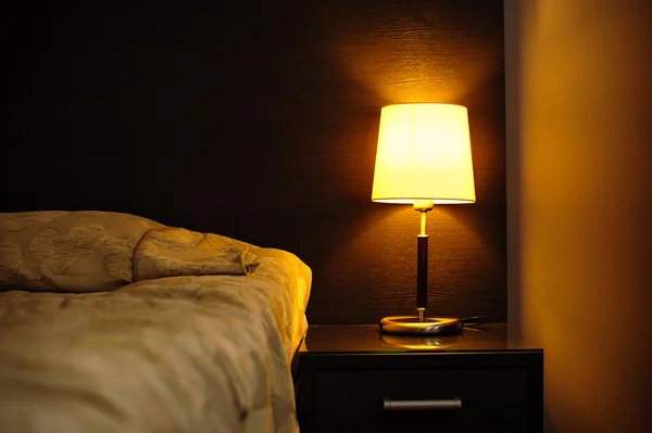 Reading lamps in the bedroom near the bed