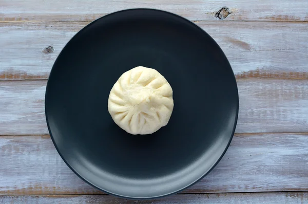Flat lay of Chinese food specialty dumpling