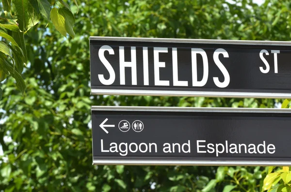 Shields street sign in Cairns Queensland Australia