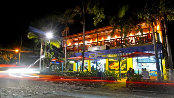 Cityscape of Palm Cove at night Queensland  Australia