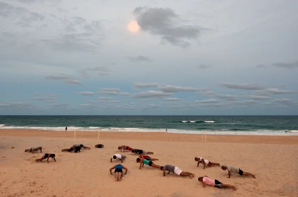 People exercise in Gold Coast Queensland Australia