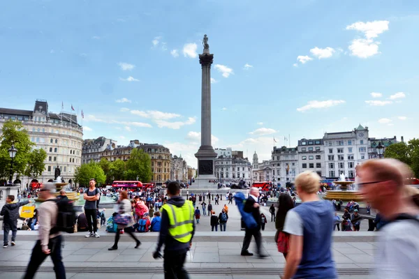 Visitors in Trafalgar Square London, England United Kingdom