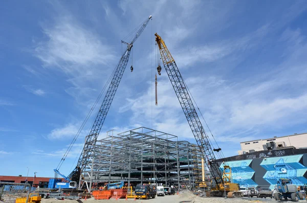 Building site of a new building in Christchurch New Zealand