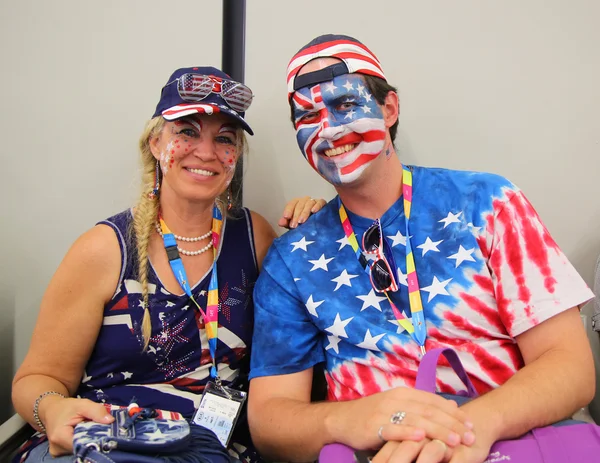 American tennis fans during Australian Open 2016