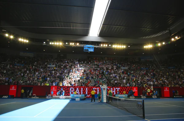 Rod Laver arena during Australian Open 2016 match at Australian tennis center in Melbourne Park