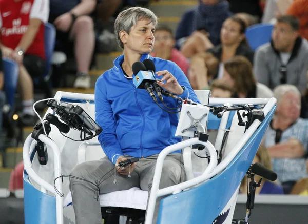 Chair umpire Marija Cicak during Australian Open 2016 match at Rod Laver Arena