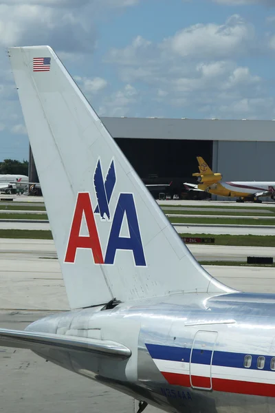 American Airlines tailfin at Miami International Airport
