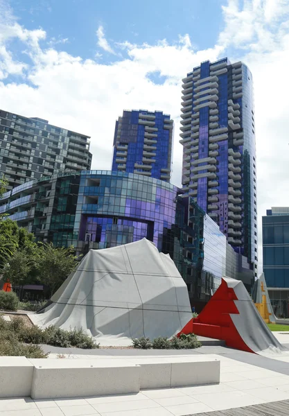 Modern architecture at Docklands in Waterfront City, Melbourne,