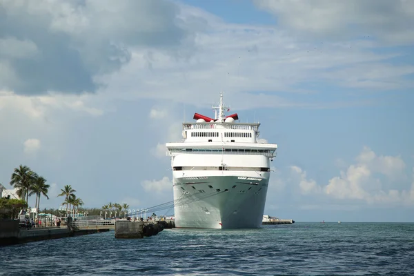 Carnival Fantasy Cruise Ship anchors at the Port of Key West