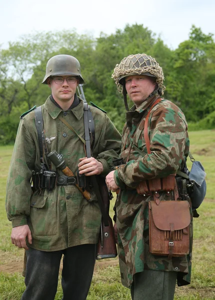 World War II Encampment participants in World War II German Army uniform