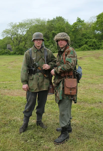 World War II Encampment participants in World War II German Army uniform