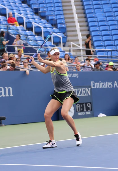 Five times Grand Slam Champion Maria Sharapova practices for US Open 2015