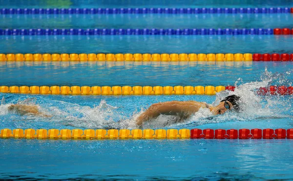 Olympic champion Katie Ledecky of United States competes at the Women\'s 800m freestyle of the Rio 2016 Olympic Games